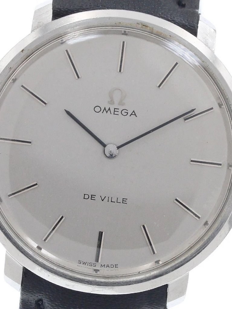 Omega De Ville Tool104 Round Vintage Silver Dial Hand Winding Mens Watch961227